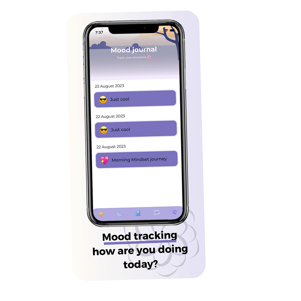 Morning Mindset Mockup Mood Tracking