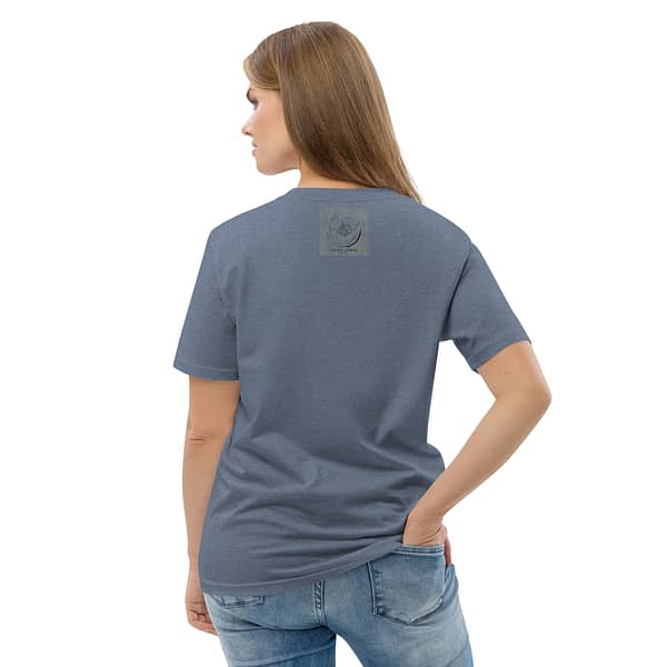 unisex organic cotton t shirt dark heather blue back 2 63e7c3acbece0