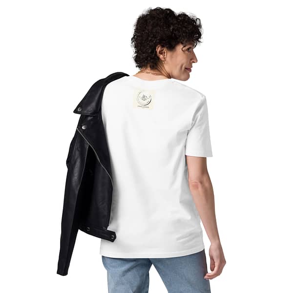 unisex organic cotton t shirt white back 63e7cb234bdf3
