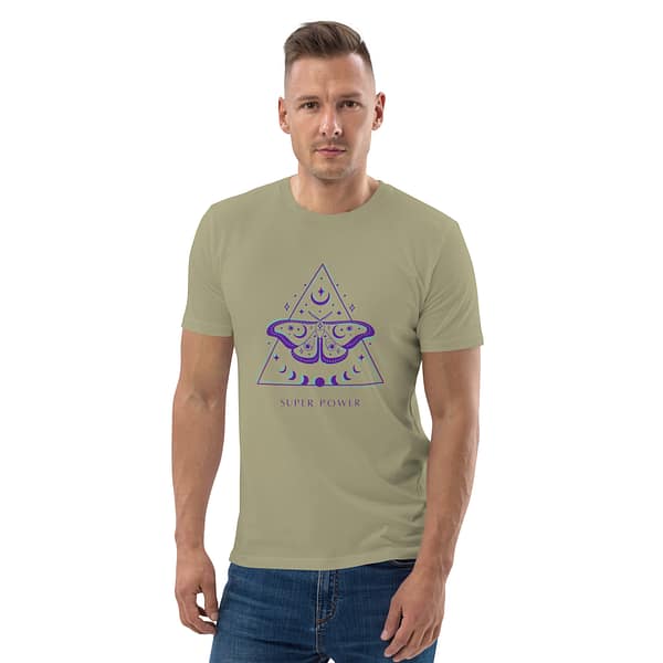 unisex organic cotton t shirt sage front 63e751a41ba0e