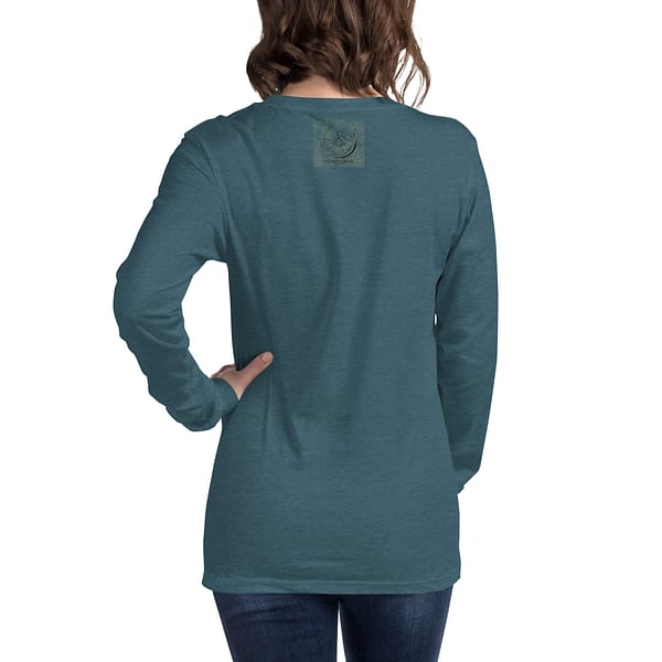 unisex long sleeve tee heather deep teal back 63ebac493fef3