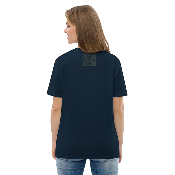 unisex organic cotton t shirt french navy back 63e7c3acb2e71