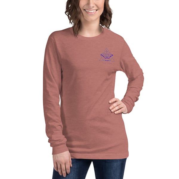 unisex long sleeve tee heather mauve front 63ebac49410c3