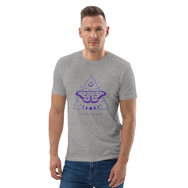unisex organic cotton t shirt heather grey front 63e751a4207f9