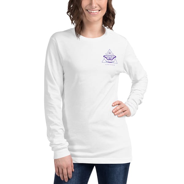 unisex long sleeve tee white front 63ebac494c0c4
