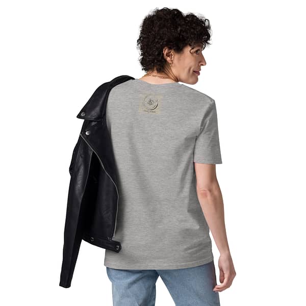 unisex organic cotton t shirt heather grey back 63e7c9f94f2a5