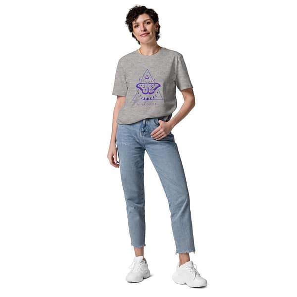 unisex organic cotton t shirt heather grey front 63e7cb23480d3