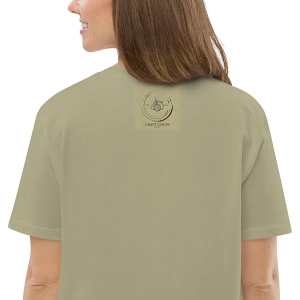 unisex organic cotton t shirt sage zoomed in 63e7c3acc5a0f